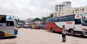 ঢাকা ময়মনসিংহ রুটে গণপরিবহন বন্ধ, দুর্ভোগে যাত্রীরা