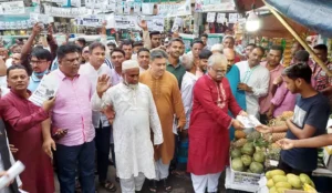 বিশ্বনাথে ‘নৌকা’র সমর্থনে দুই চৌধুরীর গণসংযোগ