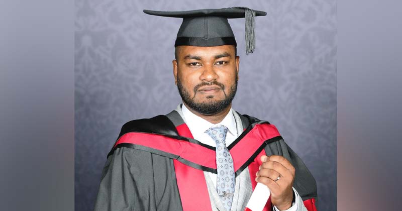 যুক্তরাজ্যে এমএসসি ডিগ্রি অর্জন করলেন বিশ্বনাথের রফিকুল ইসলাম রাহিন