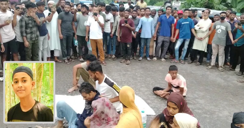 বিশ্বনাথের শিশু হত্যার ঘটনায় ওসমানীনগরে মহাসড়ক অবরোধ