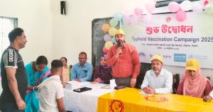 বিশ্বনাথে প্রথম দিনে টাইফয়েডের টিকা নিল ২ হাজার ৮৬২ শিক্ষার্থী