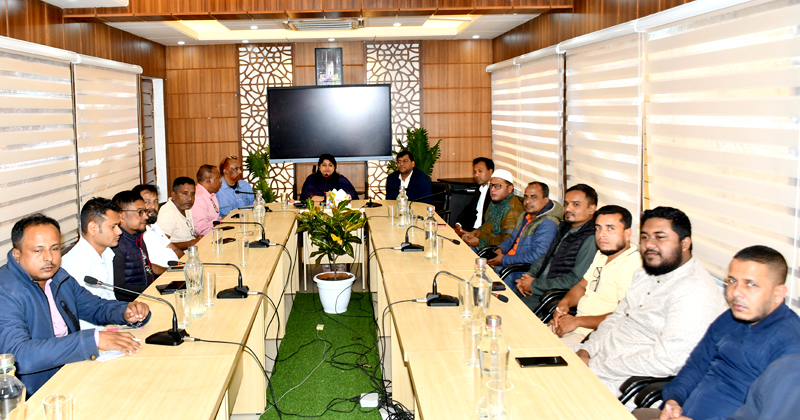 বিশ্বনাথে নবাগত ইউএনও উম্মে কুলসুম রুবির সাথে সাংবাদিকদের মতবিনিময়