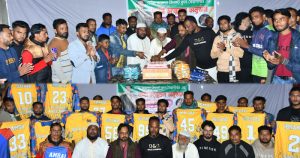 বিশ্বনাথে আনুষ্ঠানিকভাবে সাউথ রয়েলস ক্রিকেট ক্লাবের জার্সি উন্মোচন