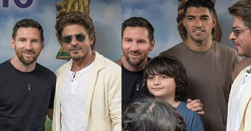 কলকাতায় মেসি, হোটেলে শাহরুখ খানের সঙ্গে দেখা