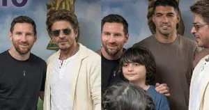 কলকাতায় মেসি, হোটেলে শাহরুখ খানের সঙ্গে দেখা